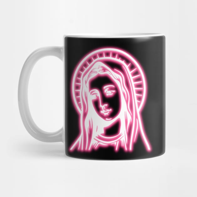 Pink Neon Virgin Mary by la chataigne qui vole ⭐⭐⭐⭐⭐